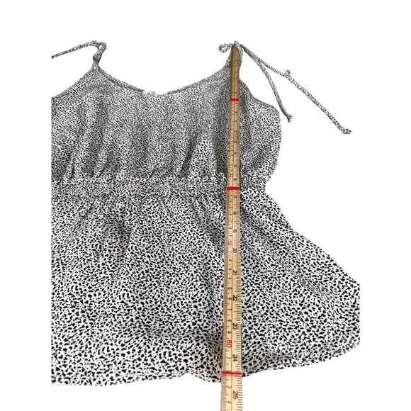 Sienna Sky Womens Polka Dot Sleeveless Top M White & Black Polyester - Picture 8 of 10